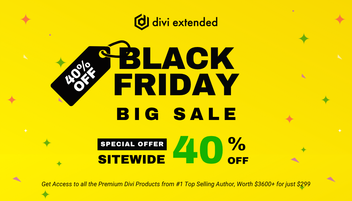 Divi Extended Black Friday Sale 2025