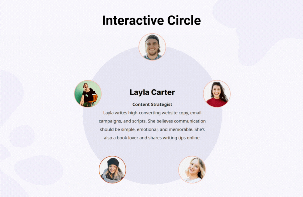 Divi Interactive Circle Module