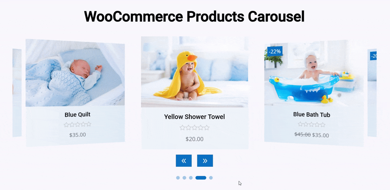 WooCommerce products carousel module