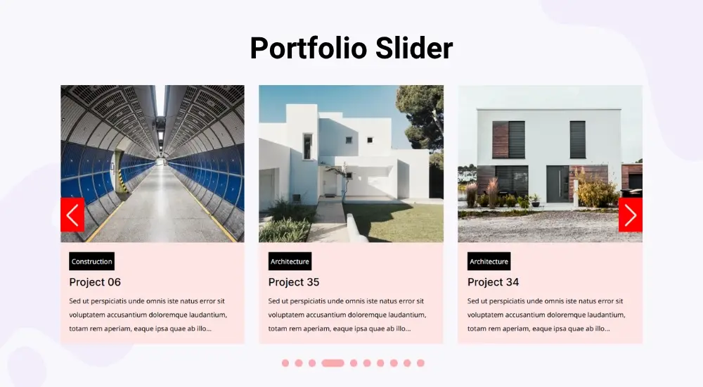 divi portfolio slider demonstration image