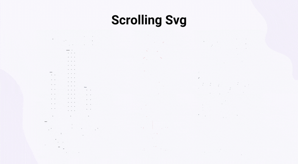 Divi scrolling svg demonstration gif