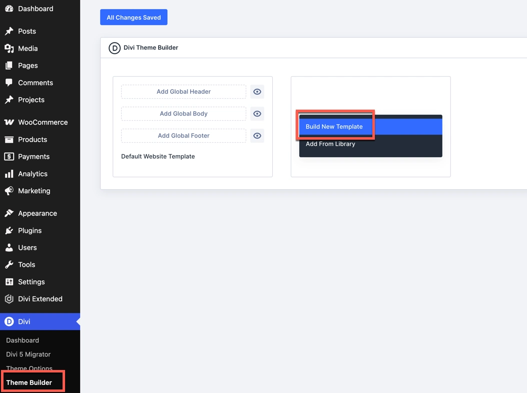 Divi Blog Extras display portfolio