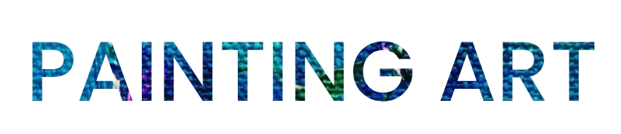 Divi text over image for painting art