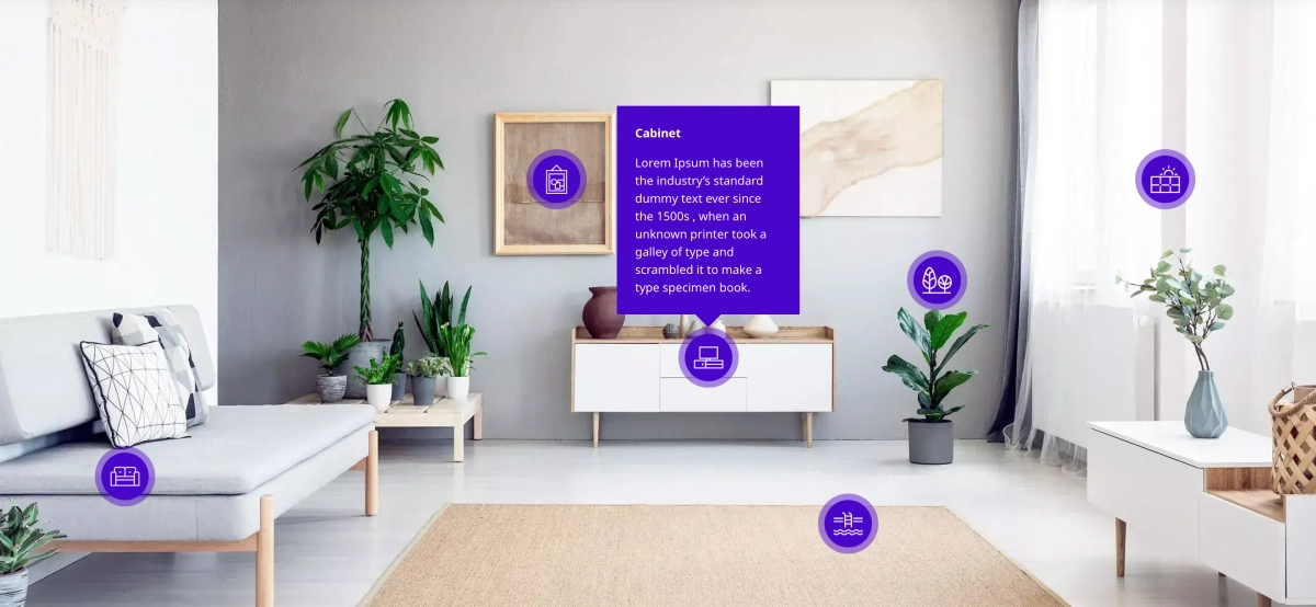 Real estate image hotspot