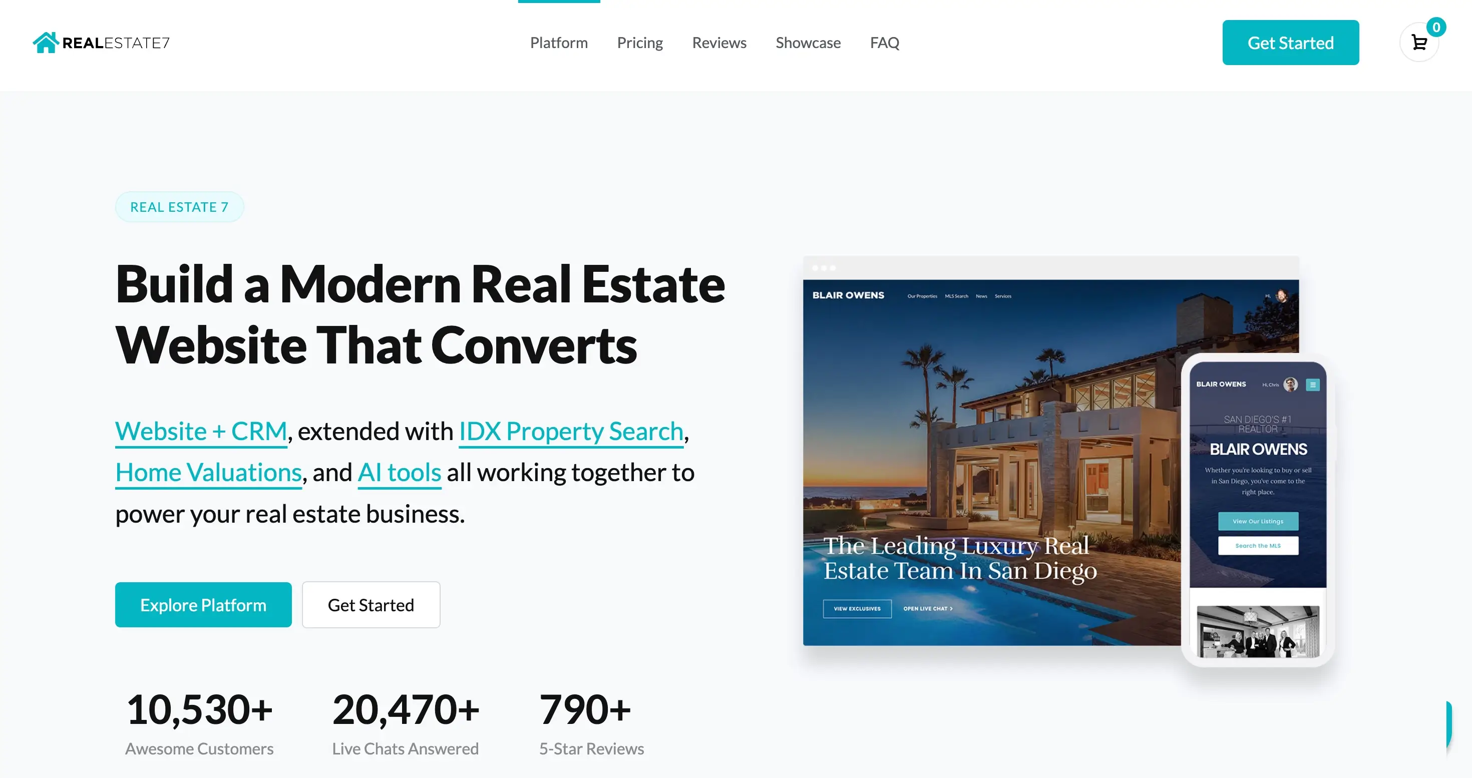RealEstate7 Homepage.
