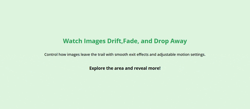 Demo of image trail extension