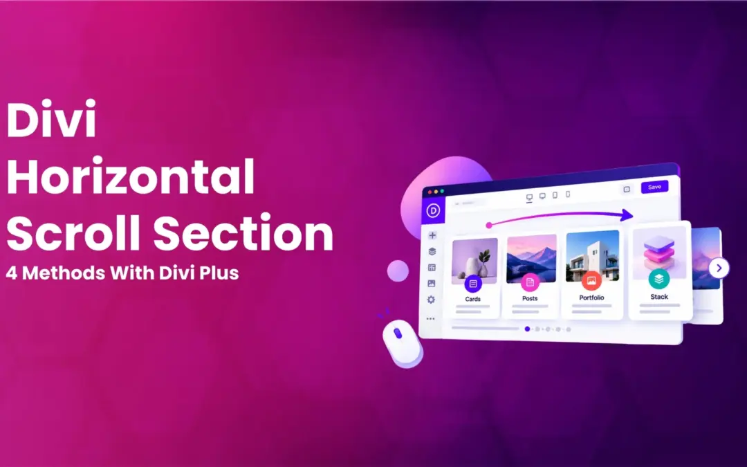 How to Create a Horizontal Scroll Section in Divi (4 Methods With Divi Plus)