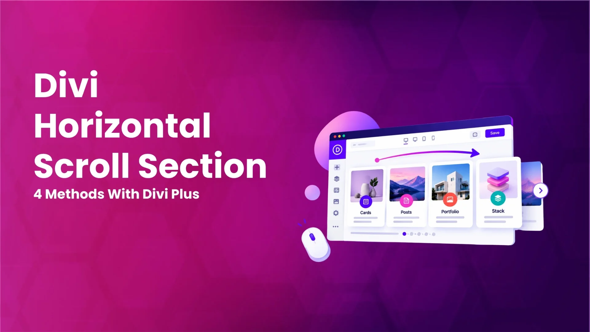 Blog post on how to create horizontal sections in Divi using the Divi Plus plugin