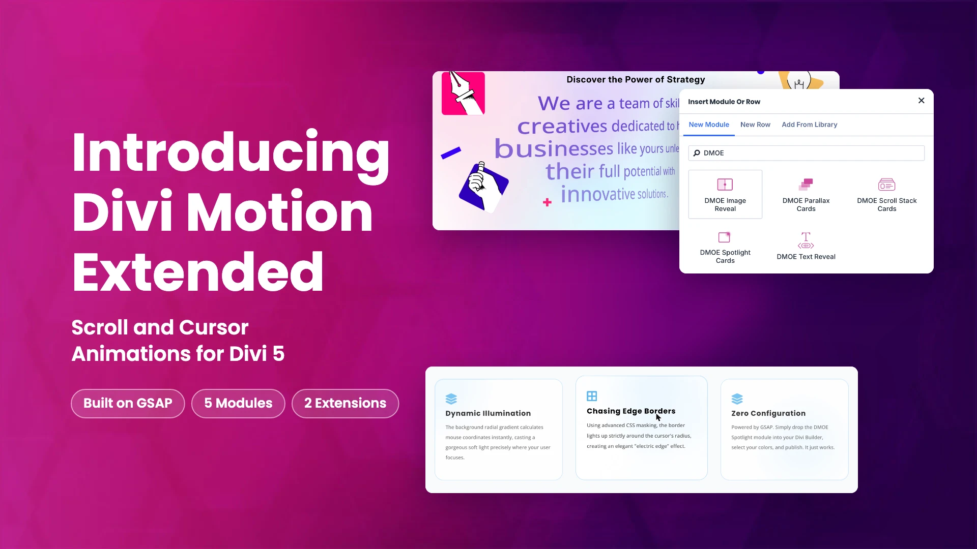 Introducing Divi Motion Extended: Scroll and Cursor Animations for Divi 5